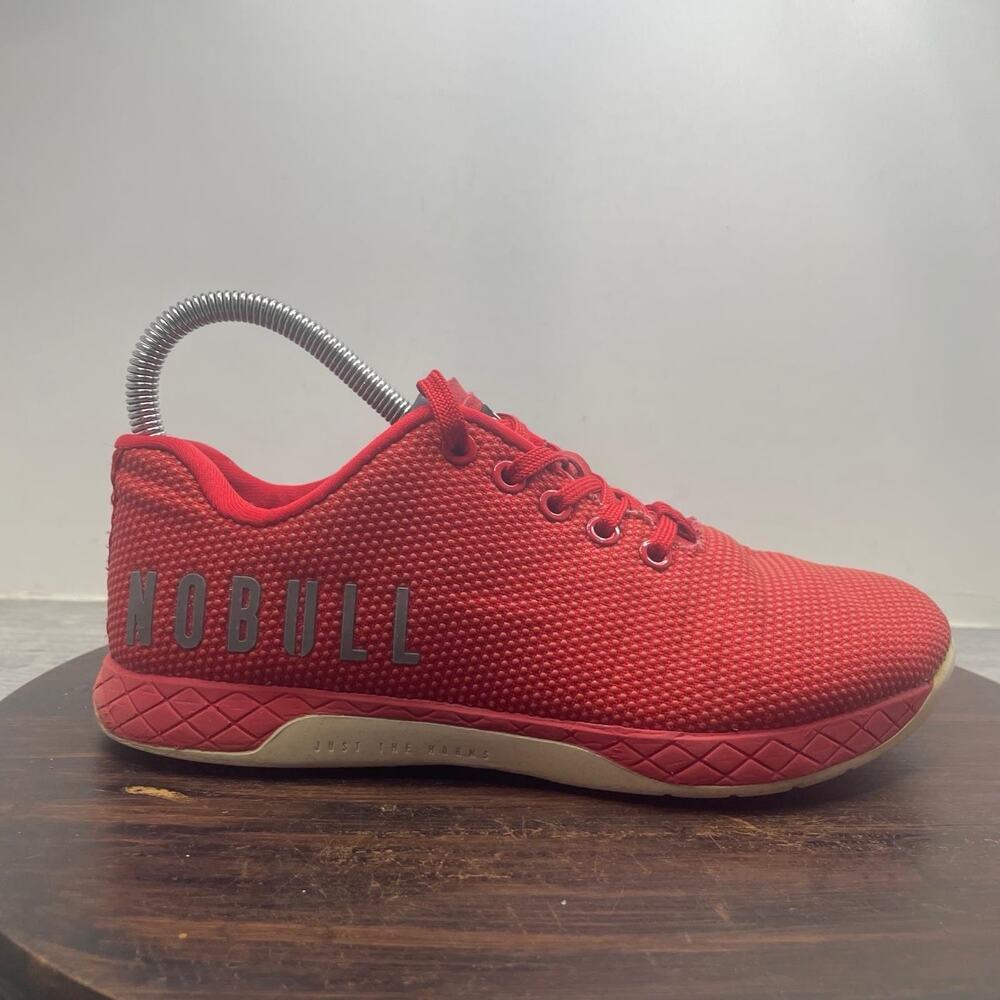 NOBULL Shoes Women’s 7 Red Trainer Athletic Superfabric CrossFit Gym Sneakers